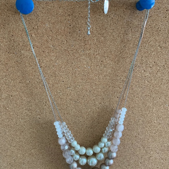 NY&C Faux-pearl statement necklace - Picture 2 of 2